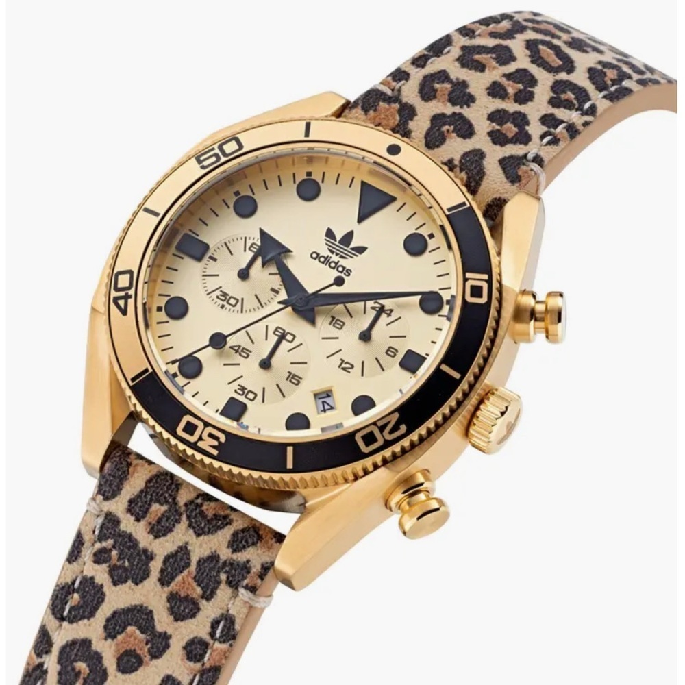 Edition Two Chronograph Leather Strap Watch, 42mm